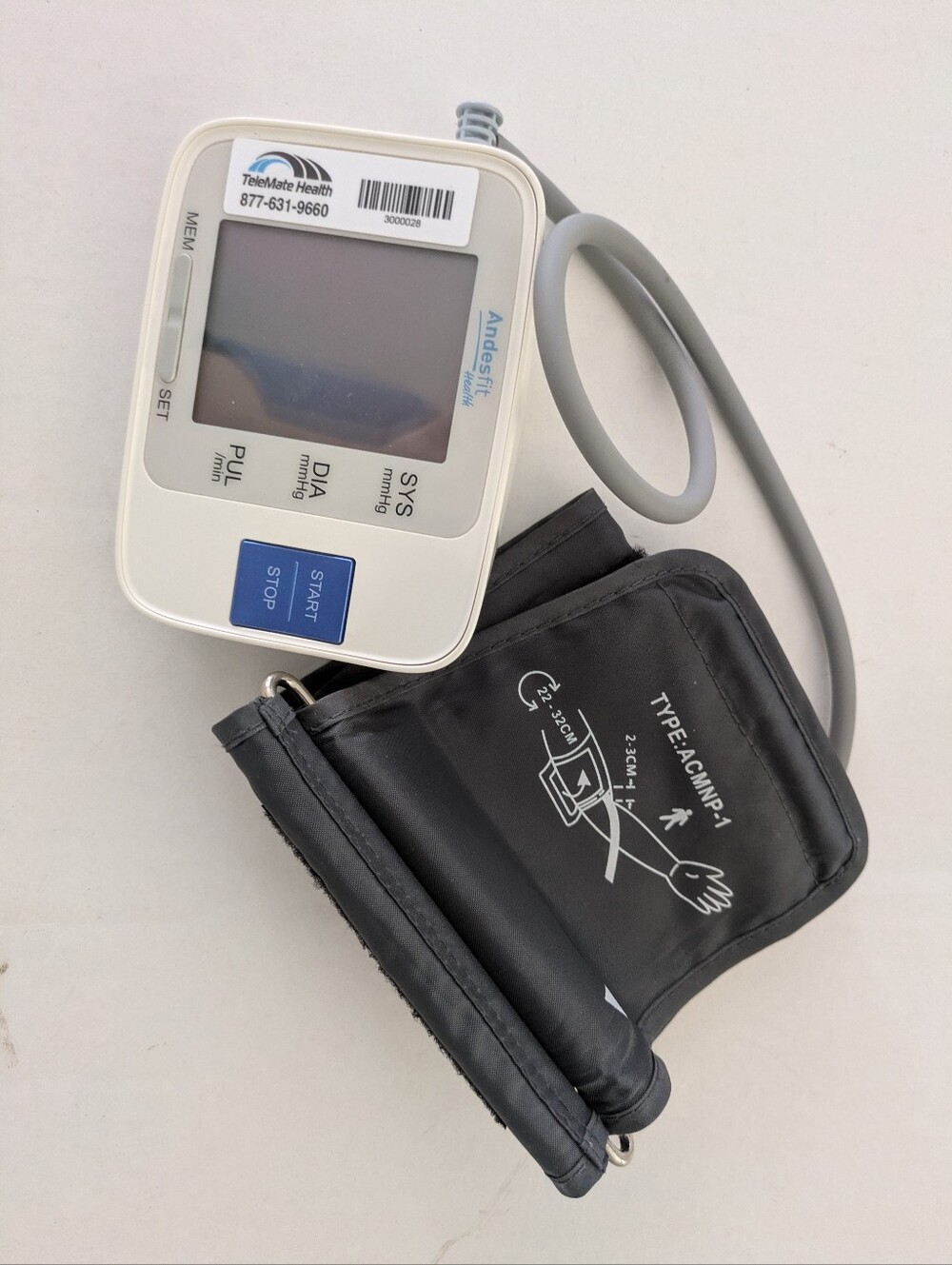 Upper Arm Digital Blood Pressure Cuff Monitor